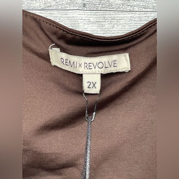 REMI x REVOLVE Hannah Maxi Dress in Chocolate size 2 X - Picture 7 of 13